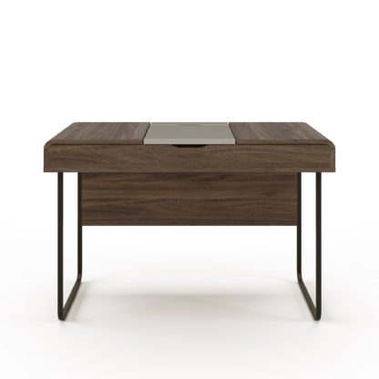 7569618cec217103e886e79cd10d67b6ecf128e028d6918a0f71823335ae2a8b.jpg An Image of Dorset Desk with Sliding Desktop Walnut (Brown)