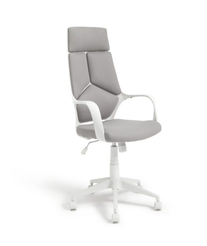 d4a9bdb6a80d59c67cff56eb0f0764946397cee96cae48cafd48977644c6ab66.jpg An Image of Habitat Alma High Back Ergonomic Office Chair - Grey