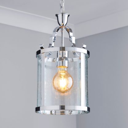 d515fea49c4bc25f31bbeb8134b5f55a0156d5b890f52e8e8c61849160ed768c.jpg An Image of Joplin Georgian 1 Light Lantern Glass Ceiling Fitting Clear