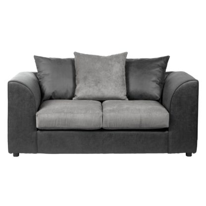 ddbe5a532d4ce40b3bc54656e95ad23a8ffa117f2f2f577776c1e76dc3909362.jpg An Image of Blake Fabric Combo 2 Seater Sofa Chocolate (Brown)