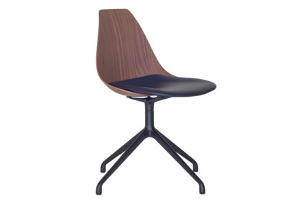 e4ab44ee01af3e1a54a210a5a35f8b898ed07dcc67f1cc3401563bbc91a444bb.jpg An Image of Case Ziba Chair Oak Veneer Black Leather Seat Pad