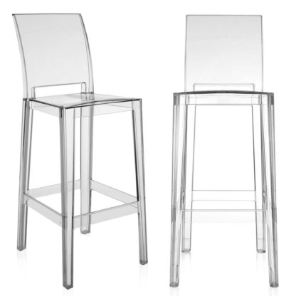 007f265d9e35358e5ddc368076a196a2d93175acf3a59aa30894b6e06837a746.jpg An Image of Pair of Kartell One More Please Bar Stools, Black