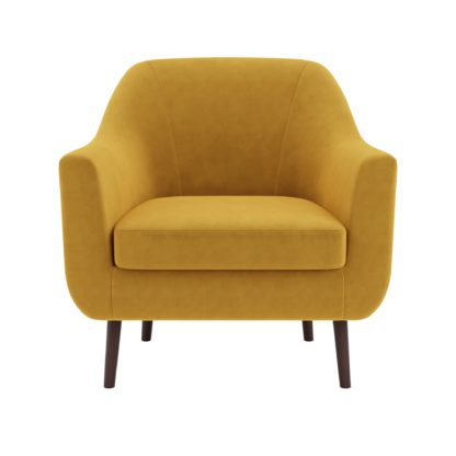 0a25a25c4489b4bf07c21a112995d311243b6403d2a7503c9a9f8683308710bb.jpg An Image of Eddie Eco Velvet Tub Chair Olive (Green)