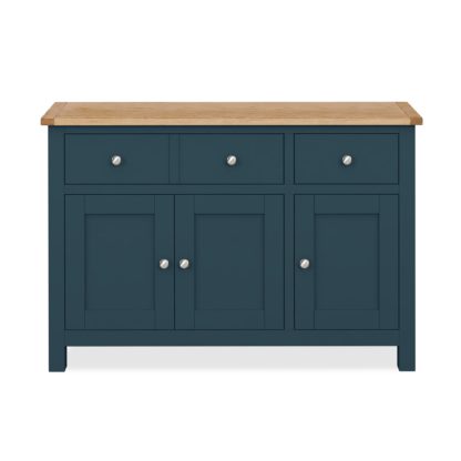 2d17b60f24c67a478541d9d6675c4c729ea602c9fe0ec122158eb93d791948a9.jpg An Image of Bromley Blue Large Sideboard Blue and Brown