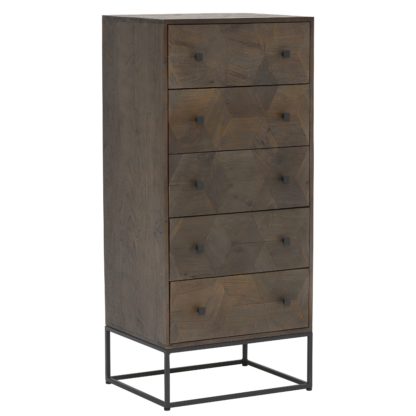 309c15253f201aa4360771b46e1d17ae099f5dc2a9ee69cc90f865c52176d8b7.jpg An Image of Mojave 5 Drawer Chest, Mango Wood
