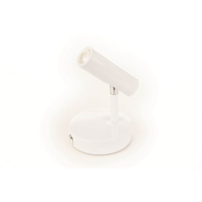 4d4baf7c825105800748d3c05f2ceaa94dfe2dfd1fe14a06744e38815436504b.jpg An Image of Verve Design GlossWhite Sylvia 1 x 5w LED Spotlight