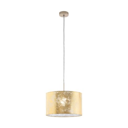 5ebf5d966b37fe8a49df34becf1d2c52cd72d3a63e059606e7dd38fc98cafb41.jpg An Image of Eglo Viserbella Pendant Ceiling Light - Champagne & Gold