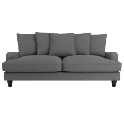 622bc67e1b64a409549df504ecc19f68a6aef5d97c374ee52594bed988fd0db9.jpg An Image of Beatrice Scatter Back Fabric 3 Seater Sofa Charcoal