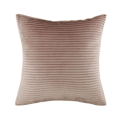 65bd2e6088e8134f3cc00c2aee8cd5061b3a85ff13e55f7110c8edba25faf05f.jpg An Image of Folded Velvet Cushion - Blush