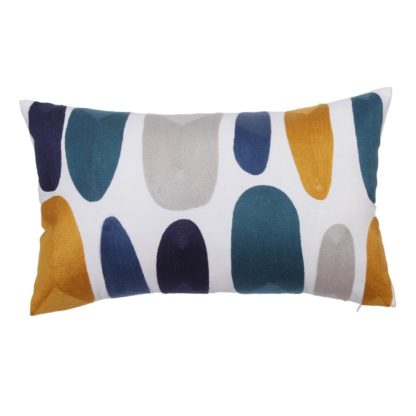 6bc4183713c218afae5d7ea78ceb9dc4f8071c2552e0f764227bc08f3d2aec5b.jpg An Image of Abstract Domes Cushion - 30x50cm