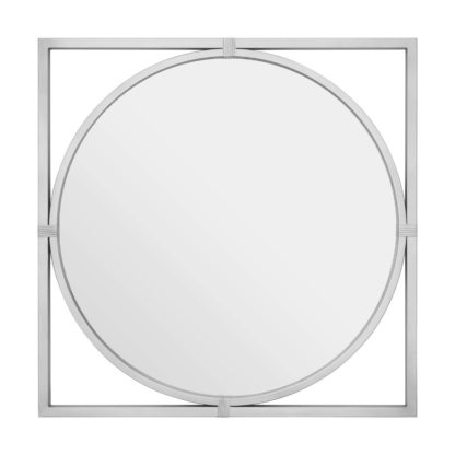 71c10e2e7693e2cf8f22f6e7d2d37aaab704f98a54bc309aff460b7f9a3ca2a5.jpg An Image of Kyla Square Wall Mirror - Silver