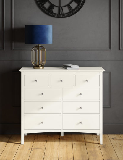 8589ddbad9c798d5d8784a0d958acd88c559d53e38fdffbc8371d5962bdd8422.jpg An Image of M&S Hastings 9 Drawer Chest