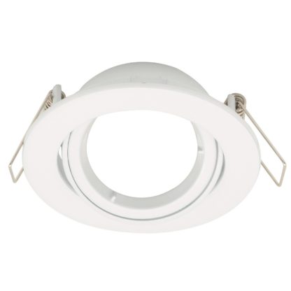 8a57bad91122778c7eb361860a650fb052f16d24d7d86babe33291fbab40791d.jpg An Image of Single Adjustable Downlight - White Finish