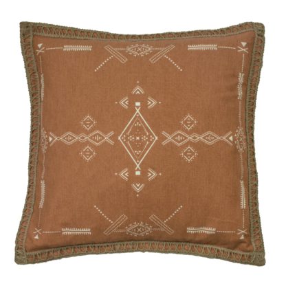 8d0981056a4a3d384179fb8bec19c21294d1536cf26b2cee2dbaaa369645217b.jpg An Image of Boho Terracotta Cushion