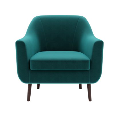 95782daaef4d98922f39a47220637860adc835d6a49ea661b9368b85ef3be029.jpg An Image of Eddie Eco Velvet Tub Chair Olive (Green)