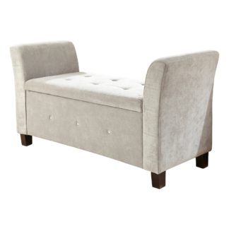 An Image of Verona Silver Ottoman Window Seat Silver
