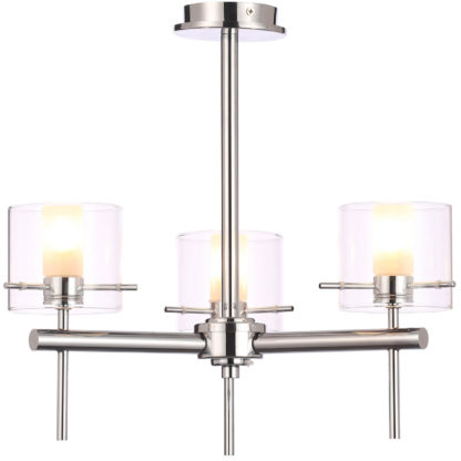 9e3c52db84af577bd1c167525f13ad7f85159375c1c83158e2b251a1886622be.jpg An Image of Gene Clear Cylinder 3 Light Flush - Chrome