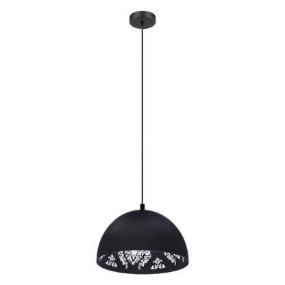 9e6e993282f1045afca08908bc56eddedc7c24ee556f4621efa41fd7aa4996e9.jpg An Image of EGLO Congresbury Patterned Pendant Light