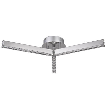 b041457c646ba794051530c448ced2fd40fcb2f085e27b107f1c62a1a6394d28.jpg An Image of Elliston 3 Arm Crystal LED Pendant Light - Chrome
