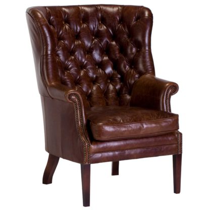 e4344a7f0c3db3d82dcadde5aa26509b0c005c038a6b09dca0f02131d9c58f33.jpg An Image of Harris Tweed Mackenzie chair, Brompton Tan