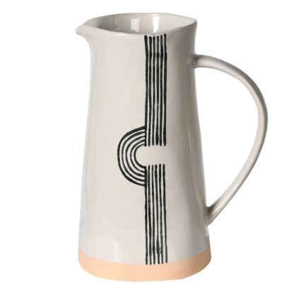 eeaae80f6ece6fd89ced150e94938942a0ed34a380241ff609e8cd0d57c0dada.jpg An Image of Ceramic Cream Jug, Cream and Black