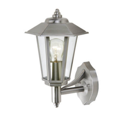 fab10d19c81db5730f34c16a0c74931a6248a1bc6b436e6ad49a374a572c6d17.jpg An Image of Lutec Grosvenor Stainless Steel Outdoor Wall Lantern