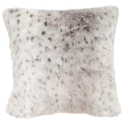 03be6cb3210b20243065715440e6c89b0c4eb65f1eac686ede3484469fdfaced.jpg An Image of Snow Leopard Faux Fur Cushion - 50cm