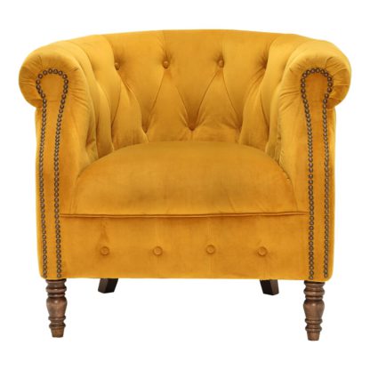 04918e497b551f03200602b74d0ee982fb72591936ec387daa2398c902b782dd.jpg An Image of Ollena Velvet Chair