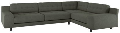 07ad72a823b6493934812dd19e51e8bfeb37be16615c755aad7af71fa54273ba.jpg An Image of Habitat Hendricks Left Corner Fabric Chaise - Charcoal