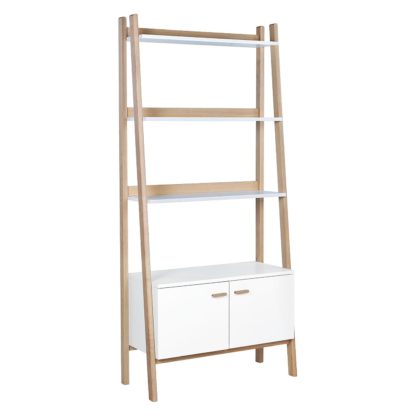 0974f2d3d9dfc344170b75075ce8b24f485a781d917b3227a54f878e07c15154.jpg An Image of Habitat Jerry 3 Shelf Storage Bookcase - White