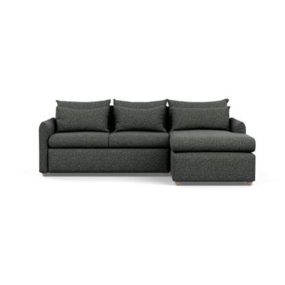 0a88a7b8f8b70b244fd1a9eb0fccc58ce63c9d3b9ce9912ecad634cee43d04b4-1.jpg An Image of Heal's Pillow Medium Right Hand Corner Chaise Brecon Charcoal Black Feet