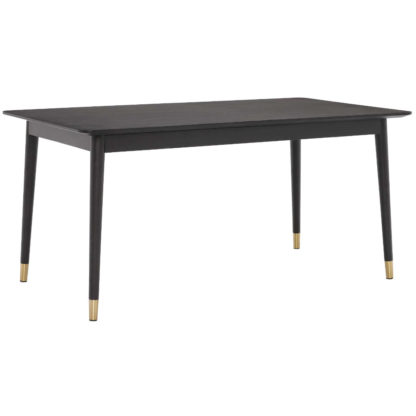 0cf4f0f61ebe6dcce9cc28d31555cd5a16e9eb92102313127ee28d5f6fe7a987.jpg An Image of Cannelle Dining Table, Black Ash with Black and Gold Leg