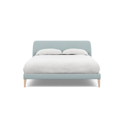 13c7a722b7365afd74082bce4751285c48efff8a912d8b08af0cff5c9304ae37-1.jpg An Image of Heal's Wallis Bedstead King Brushed Cotton Cadet Black