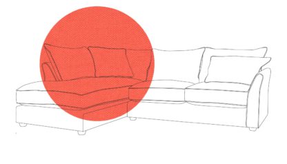 17141a007ca81dcc137dd0ad130a7241e9a69619f8292415a0087345243443c3.jpg An Image of Heal's Tailor Left Hand Facing Corner Sofa Waffle Weave Oatmeal Natural Feet