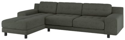 19f010938f5d97b01f83fe1f7cb1f6628b6d61f7c39b5bc7b17da165dd866fa0.jpg An Image of Habitat Hendricks Left Corner Fabric Chaise - Charcoal