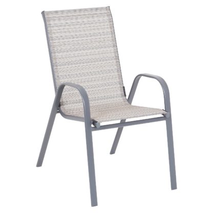1f036ab4c998e6f3081eee9307d2d370bdd1d4242a165869902c8a613f48855f.jpg An Image of Andorra Stackable Patio Chair - Single