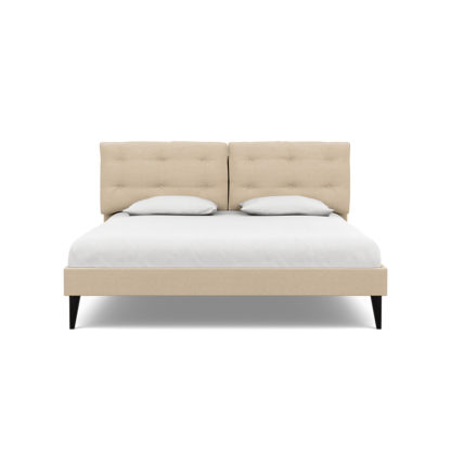 23d5dfa96a22f5c9600a11d9312d0e46beec734ad4eb50b014bfeec210ff6a9f.jpg An Image of Heal's Mistral Super King Bed Brushed Cotton Cobalt
