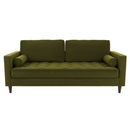 486deb54b09b74cab3c4f952989171674ab8a2491d516646835816027cc8736c.jpg An Image of Zoe Velvet 3 Seater Sofa Luxe Navy