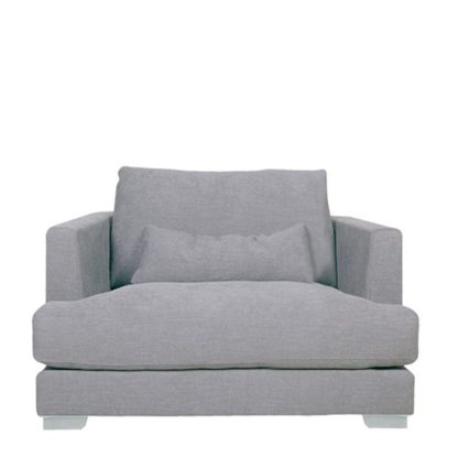 49c7c5e10ddd6412d0901faadee3ead85da6bd2995915ca7562382530137e50c.jpg An Image of Flavin Armchair, Light Grey
