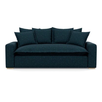 536f77b15c98b4f7dd2c03d01430eea57c1dcd0254bc54a79cdbe5a336f4bd9c.jpg An Image of Heal's Brompton 3 Seater Sofa Brecon Charcoal Black Feet