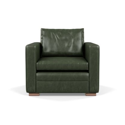 578b2ec68346697ee8e899bb017daaaac6ff5d66396e733ab3ae7391026ef982-3.jpg An Image of Heal's Palermo Armchair Leather Stonewash Navy Blue 279 Black Feet