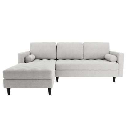 5fc09e0933a8381b41d188b348e8cb8335b3eb72f3f6cf6da84ec1fc44ca8d65.jpg An Image of Zoe Boucle Right Hand Corner Sofa Light Grey