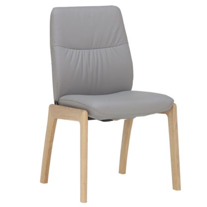 6eafd3377c452464e245f006b80e1861205e4920d70fa204225437d9dbf9aa98.jpg An Image of Stressless Mint Low Back Dining Chair With D100 Legs, Batick Wild Dove