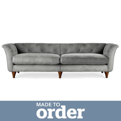 704c69f1a4021a64ece813862f83eac23ce111f1f355410f567496c2f9c35572.jpg An Image of Jaipur 4 Seater Sofa Brushed Plain Fabric Blue