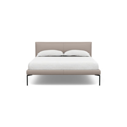 73c8303c65d6db37c4c942ba66411dc09ca0dbc580ef3159b49865f6fac668af.jpg An Image of Heal's Matera Bedstead Double Leather Stonewash Vintage Green 278