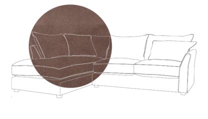 779ac5ef87056d4e3ef6903c1c3e8124c3df5f40e276b601fc6f598d67eba416.jpg An Image of Heal's Tailor Left Hand Facing Corner Sofa Waffle Weave Oatmeal Natural Feet