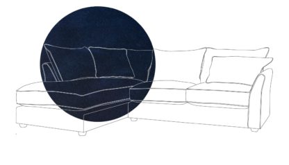 79086c6a144c486c95461bb288f95690ae101e8518559a13af5622d507f528d7.jpg An Image of Heal's Tailor Left Hand Facing Corner Sofa Waffle Weave Oatmeal Natural Feet