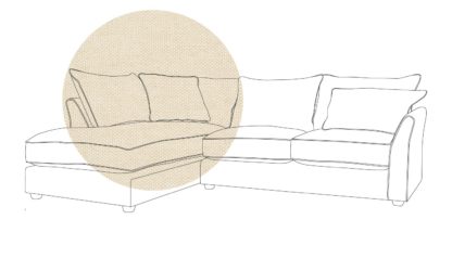 82b5ab7c8de4abc02b5da025f91361a2bd069e74dcfeb40bc012e0d3d8e77b39.jpg An Image of Heal's Tailor Left Hand Facing Corner Sofa Waffle Weave Oatmeal Natural Feet