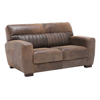 87f41d06e17c811b3b7a506103ddcb843f85d7870f5ef7ca437066389ec34add.jpg An Image of New Missano Leather Loveseat