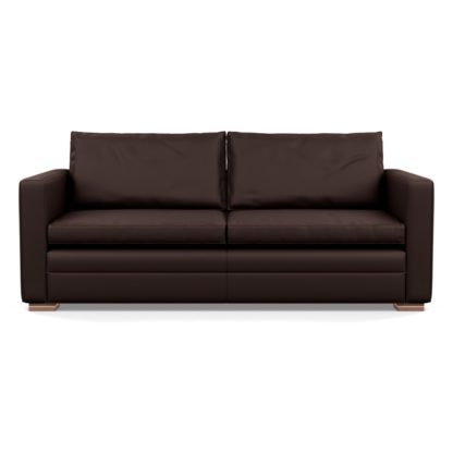 8bc9329c712b77ec457eba22f915c66e30aa0f57378898a4ed5eff63c327aafb-1.jpg An Image of Heal's Palermo 3 Seater Sofa Leather Stonewash Navy Blue 279 Black Feet